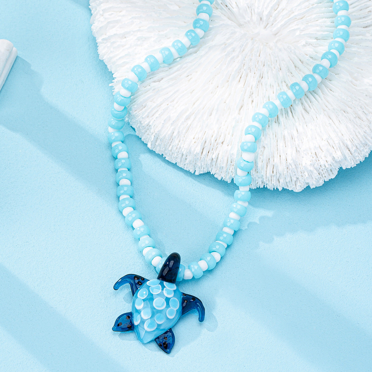 Wholesale Summer Vacation Seafood Animal Pendant Bohemian Style Necklace